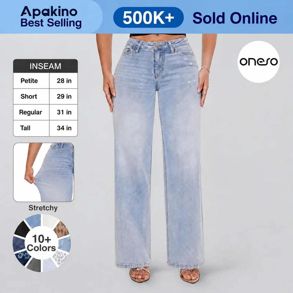 Magic ONESO Mid-Low Rise Wide Leg Jeans