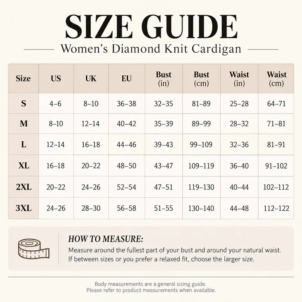 Women's Diamond Knit Collared Cardigan