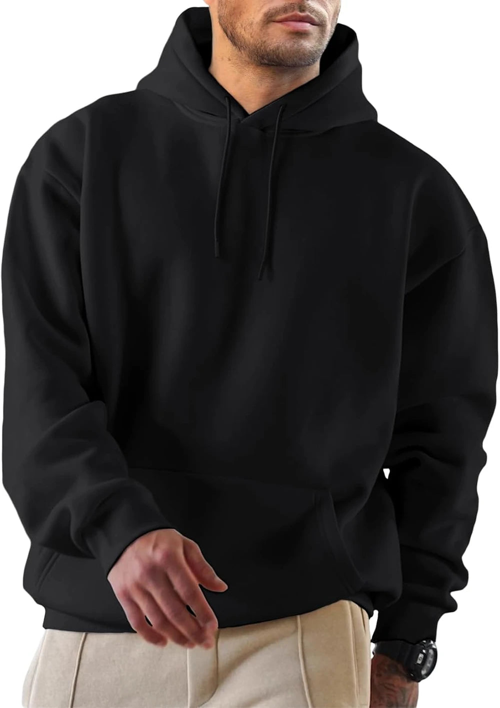 JMIERR Lightweight Cotton Mens Running Hoodie