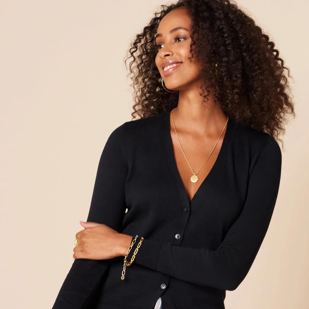 Lightweight V-Neck Cardigan Sweater