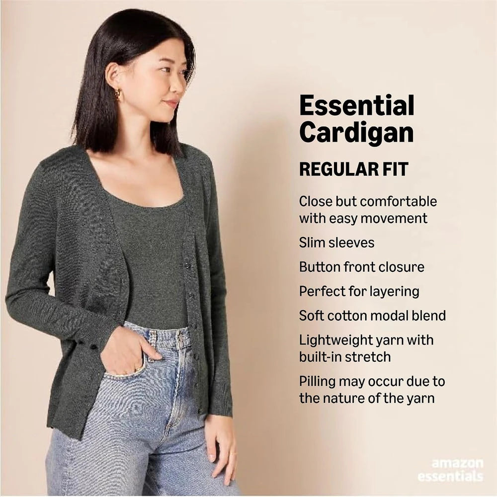 Lightweight V-Neck Cardigan Sweater