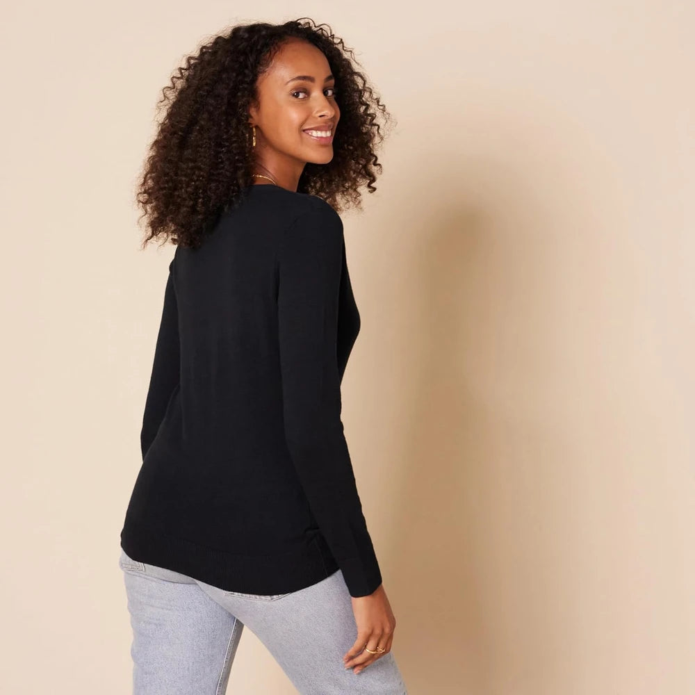 Lightweight V-Neck Cardigan Sweater