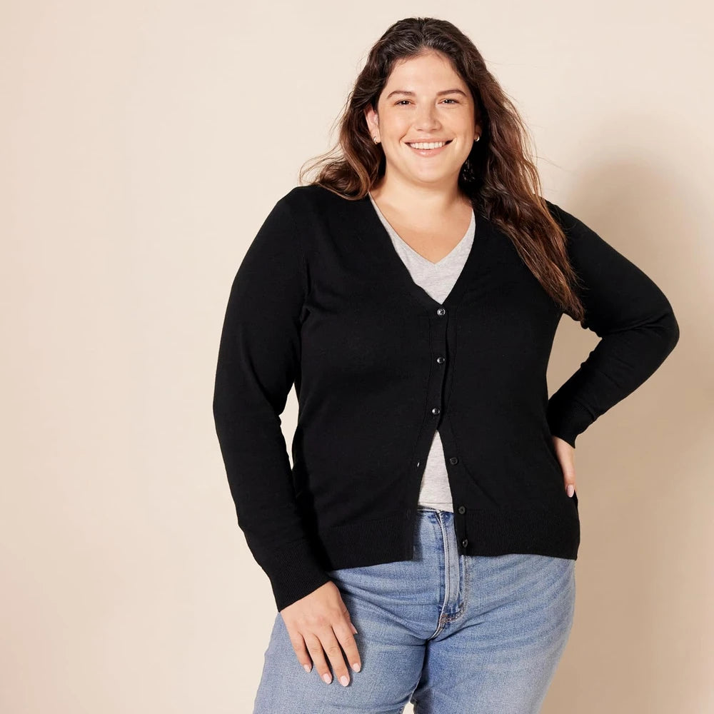 Lightweight V-Neck Cardigan Sweater