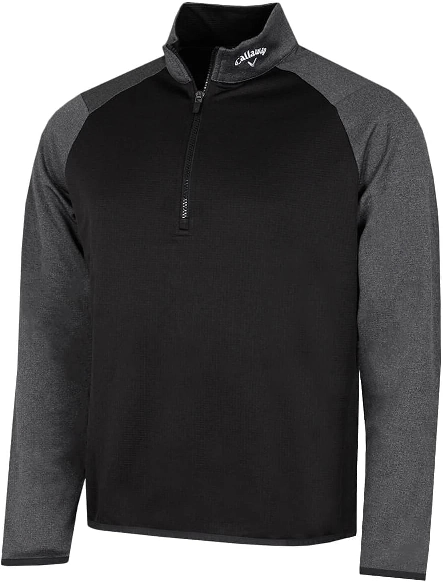 Callaway Mens Waffle Quarter Zip Sweater