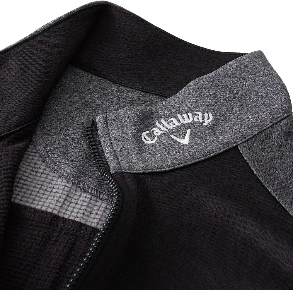Callaway Mens Waffle Quarter Zip Sweater