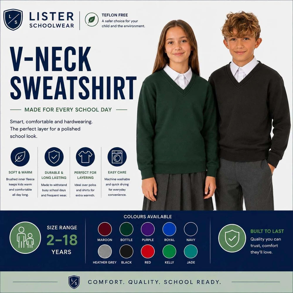 Classic V Neck School Sweater