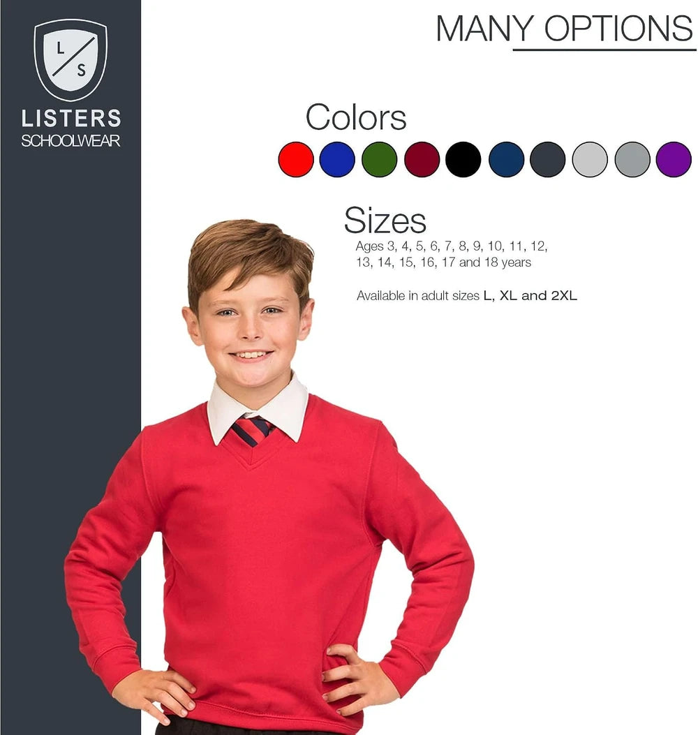 Classic V Neck School Sweater