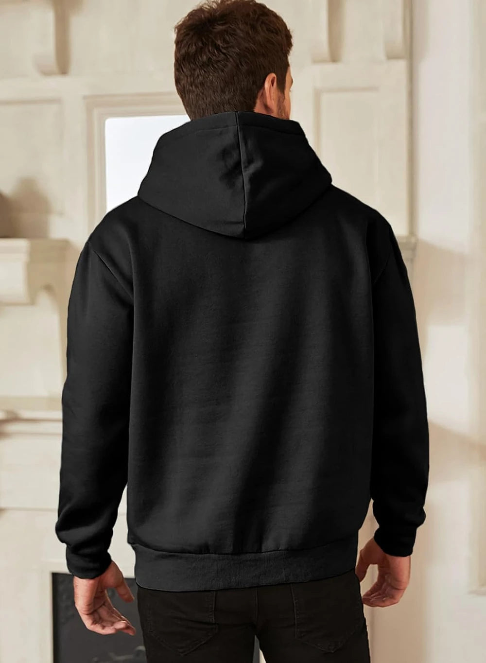 JMIERR Lightweight Cotton Mens Running Hoodie
