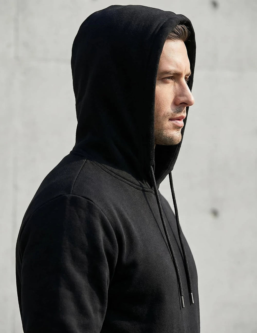 JMIERR Lightweight Cotton Mens Running Hoodie